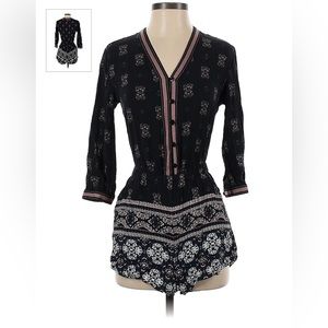 Kendall & Kylie Black Shorts Romper